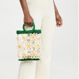 Lele Sadoughi Daisy Crochet Mini Tote (NEW with tags)